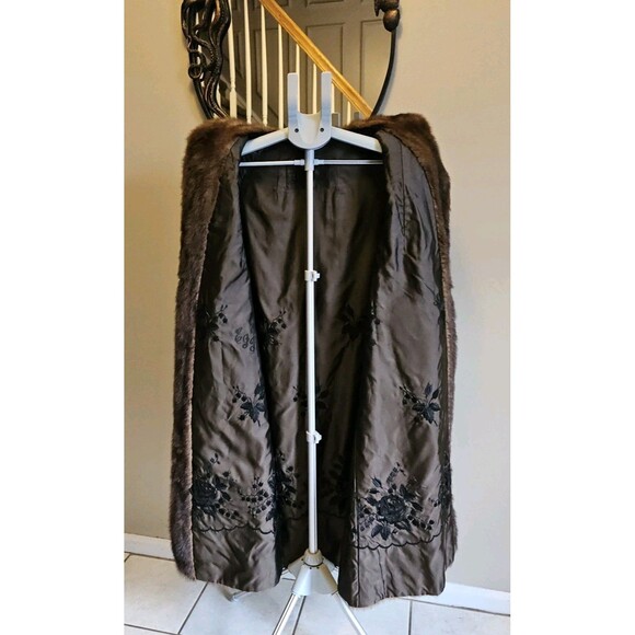 Vintage EMBA Lunaraine Natural Demi-Buff Mink Coat Full Length Dittrich Furs M - Picture 9 of 15